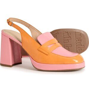 Wonders Made in Spain H-5930 Slingback Block Heel Shoes - Leather (For Women)